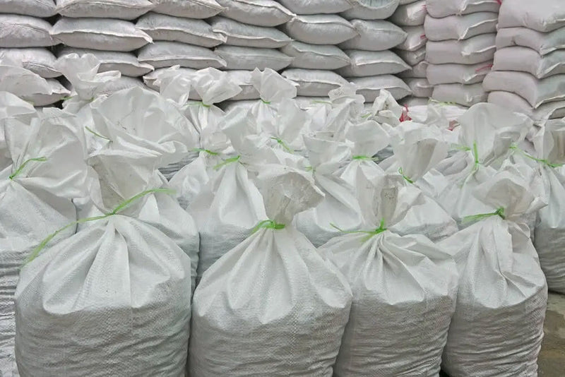 50 Sacos De Ráfia Liso Branco De 90x60 m Para Rações e Grãos - 70x50cm